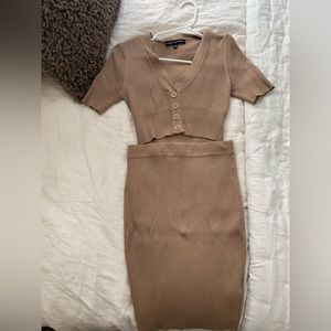 2 piece skirt and top set